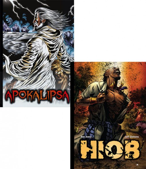 Apokalipsa. Komiks + Hiob. Komiks : Książki religijne dla dzieci