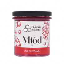 Miód z żurawiną, 410 g - Pasieka Rodzinna