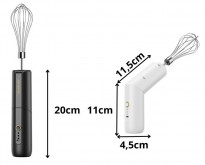 Trzepaczka elektryczna, mikser, do jajek, ubijaczka do piany, bezprzewodowa USB - zielona : Verk Group