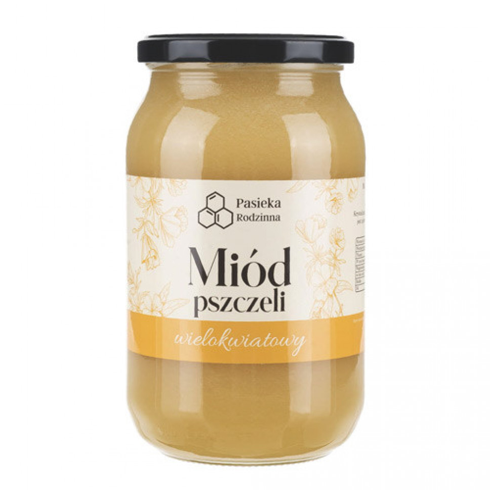 Miód wielokwiatowy, 1150 g - Pasieka Rodzinna