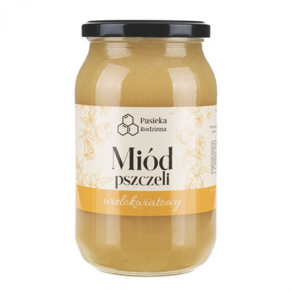 Miód wielokwiatowy, 1150 g - Pasieka Rodzinna