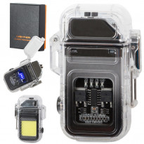 Zapalniczka plazmowa z lampką led, elektryczna, na usb