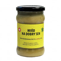 Miód na dobry sen, 400 g - Miód wielokwiatowy z melisą : Pasiaka Nawojowa Góra
