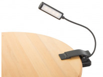 Lampka nocna z klipsem LED, do czytania książek na USB - Verk Group