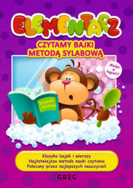 Elementarz - czytamy bajki metodą sylabową - Alicja Karczmarska-Strzebońska : Książki edukacyjne dla dzieci