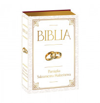 Biblia. Pismo Święte Pamiątka Sakramentu Małżeństwa z dedykacją - bp Kazimierz Romaniuk