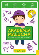 Akademia Malucha. Elementarz z ćwiczeniami z naklejkami. 4-latek : Książki edukacyjne dla najmłodszych