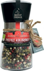 Pieprz kolorowy ekologiczny ziarno (w młynku) 80g