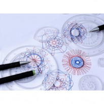 Spirograf - zestaw do rysowania + szablony, długopisy : Maaleo