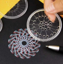 Spirograf - zestaw do rysowania + szablony, długopisy : Maaleo