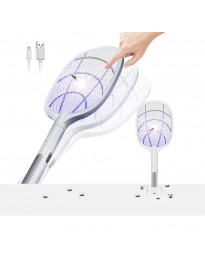 Elektryczna łapka na muchy + lampa UV, kolor biały