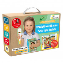 Pióro KAKADU + książka Zwierzęta świata - Jupi Jo!