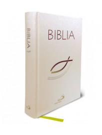 Biblia "z rybką" - oprawa twarda, biała