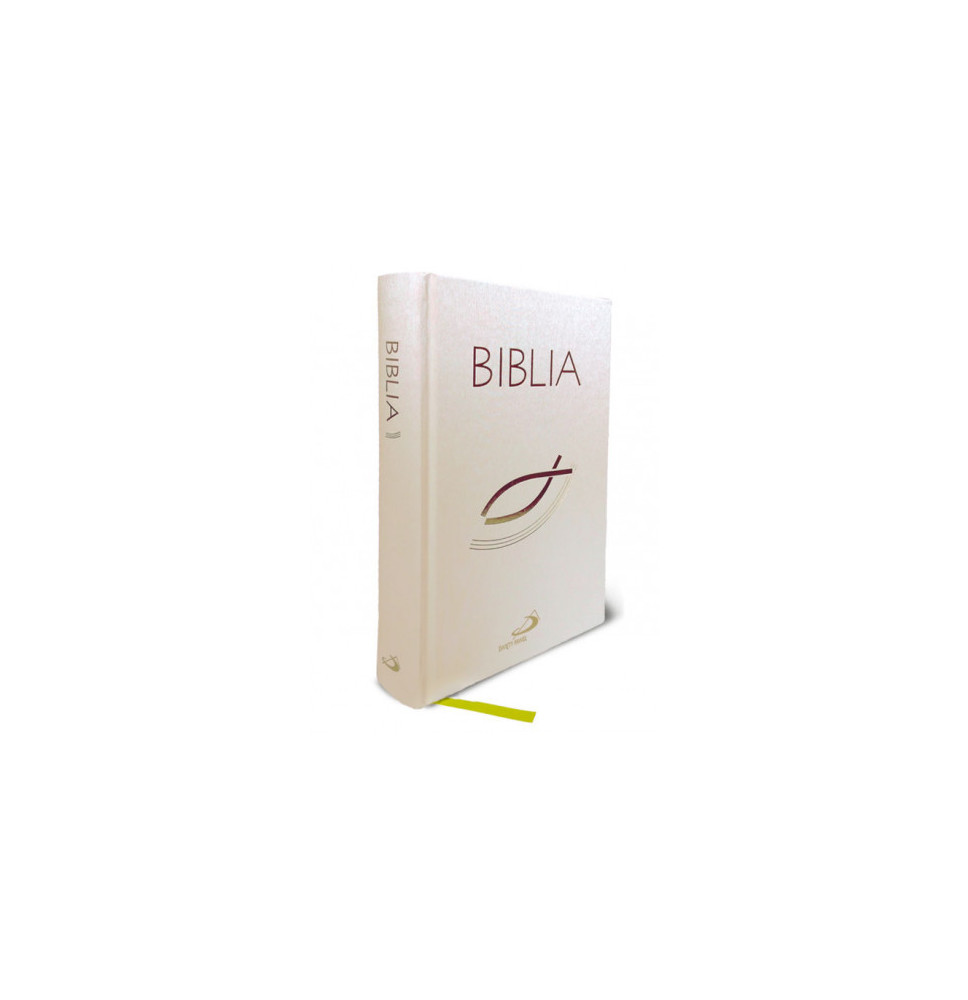Biblia "z rybką" - oprawa twarda, biała