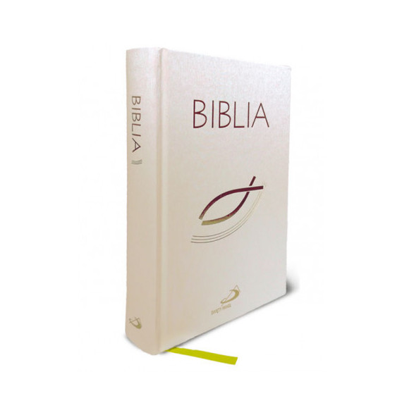 Biblia "z rybką" - oprawa twarda, biała