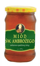 Miód św. Ambrożego nektarowo-spadziowy leśny, 400 g
