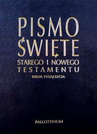 Pismo Święte St. i Nw. Testamentu - Biblia Tysiąclecia - ekooprawa granatowa