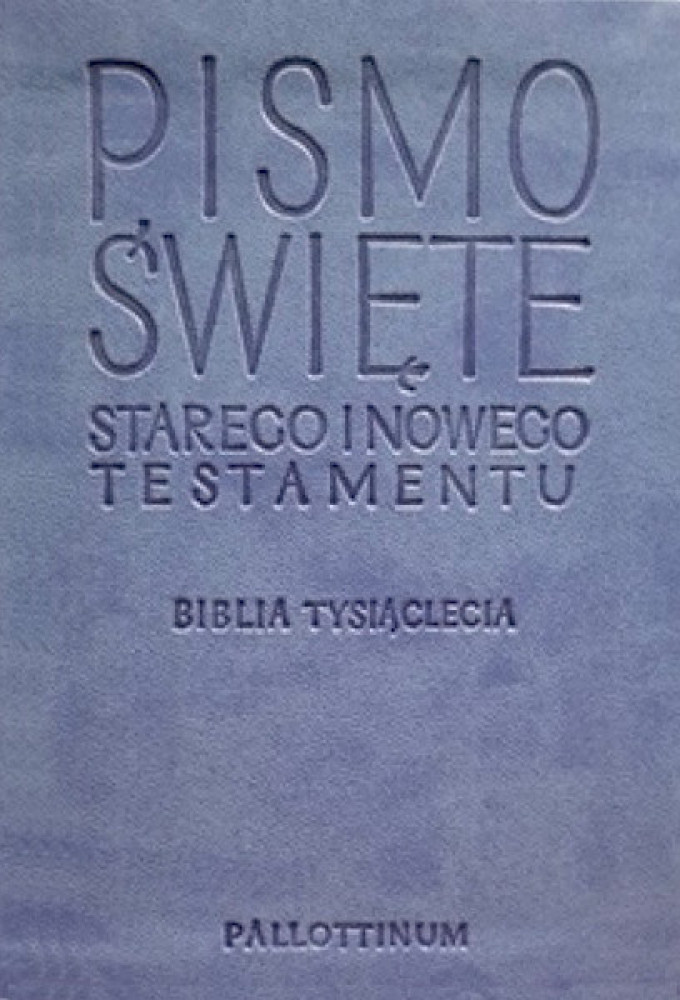 Biblia Tysiąclecia Travel - jasnoniebieska, miękka ekooprawa - Pallottinum