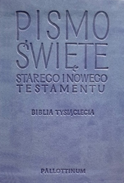 Biblia Tysiąclecia Travel - jasnoniebieska, miękka ekooprawa - Pallottinum