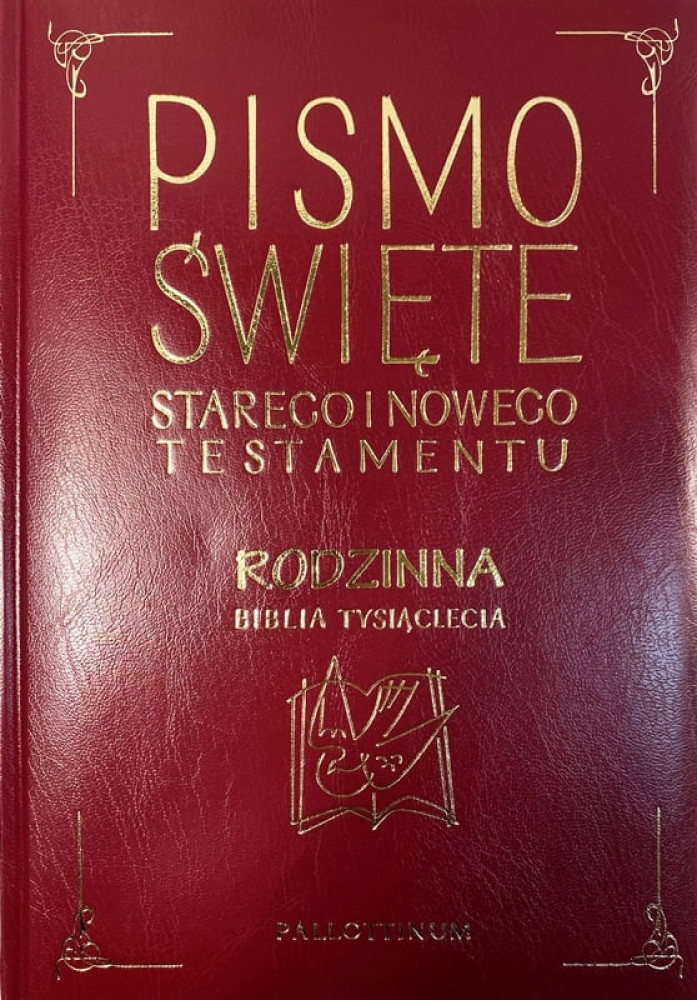 Rodzinna Biblia Tysiąclecia - oprawa ekologiczna, złocone brzegi - Pallottinum
