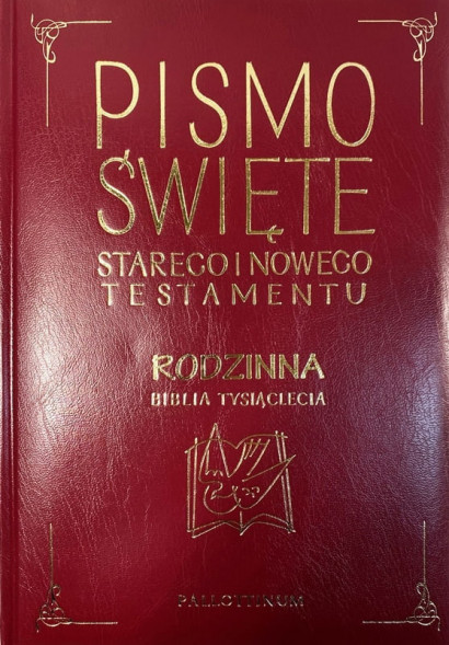 Rodzinna Biblia Tysiąclecia - oprawa ekologiczna, złocone brzegi - Pallottinum
